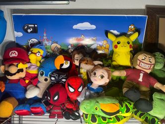 Large Plush Toy Collection – Pokémon, Nintendo, Marvel, Disney, Minecraft & More (Bulk Only)