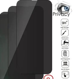iPhone 13 2pcs Cover Privacy Screen Protector Tempered Glass For IPhone 15 Pro Max Plus/iPhone 14 Pro Max Plus/iPhone 13 Pro Max/iPhone 12 Pro Ma