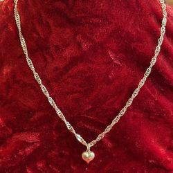 925 ❤️ Silver ❤️ necklace ❤️ With  ❤️ Heart ❤️ Pendan 