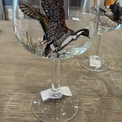 Robert E Bishop MCM Vintage Wine Glasses