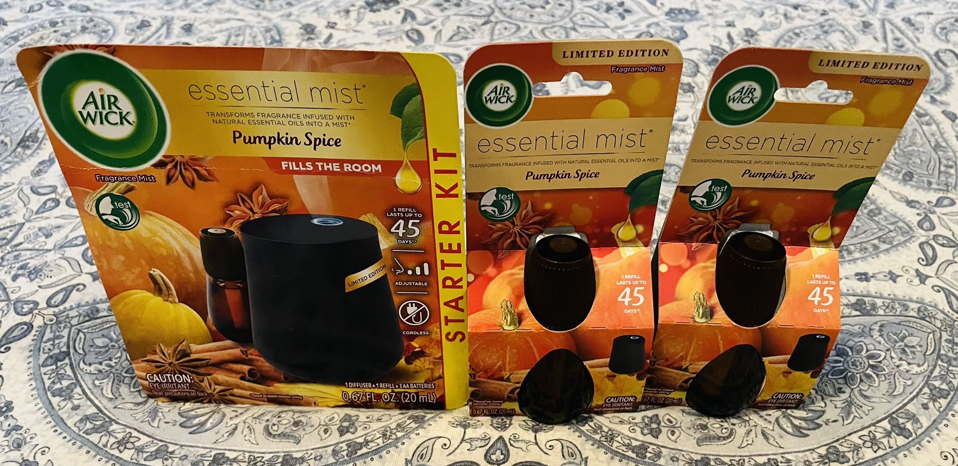 Air Wick Pumpkin Spice Essential Mist Bundle
