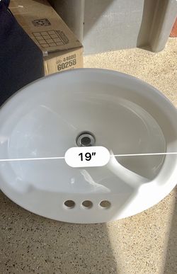 Porcelain Sink Bathroom 