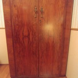 Walnut Wardrobe Cabinet 