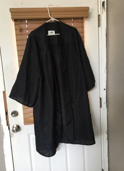 Black. Graduation gown