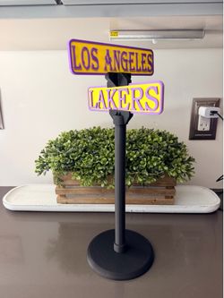 LA Lakers street sign display