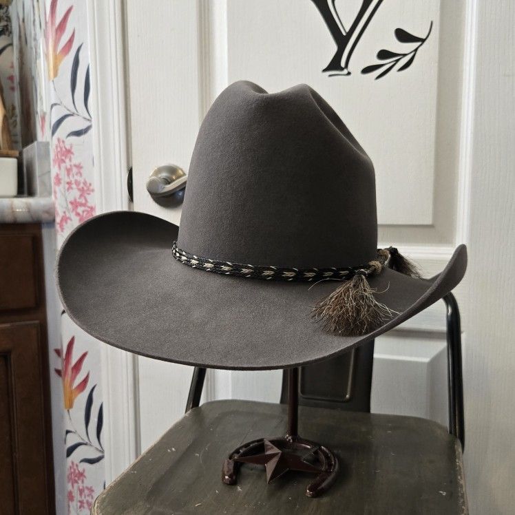 Vintage Resistol 4X Beaver Felt Cowboy Hat 7 3/8