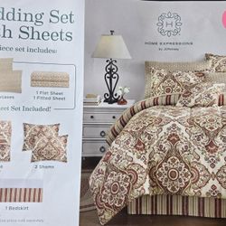 BRAND NEW QUEEN COMPLETE COMFORTER SET