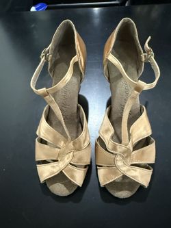 Women’s Ballroom Dance Shoes – Gold – US 6.5 / 23.5 cm