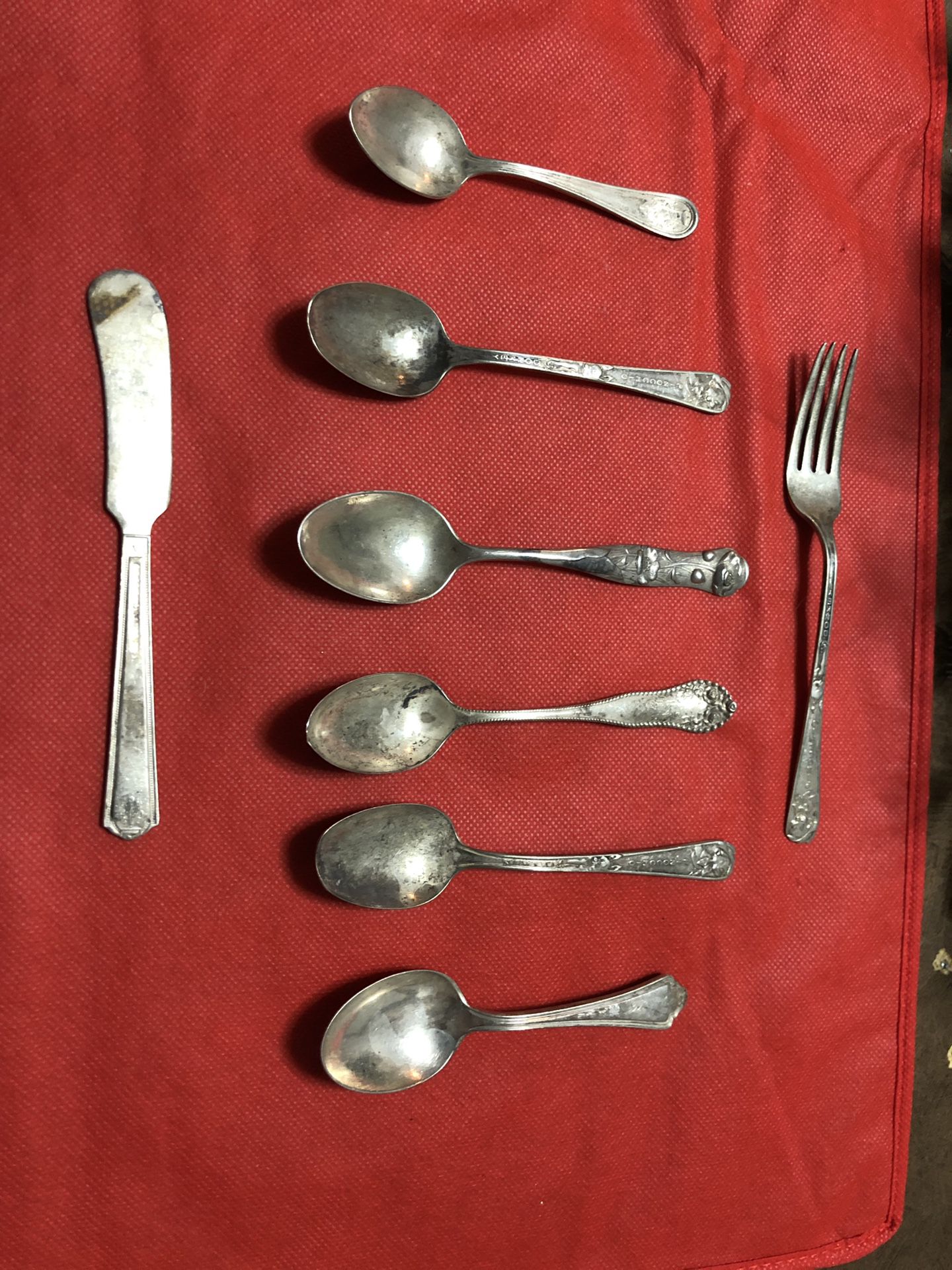 Vintage silver plated silverware