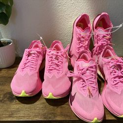 NIKE WMNS VAPORFLY 4 'PINK SPELL/ HYPER PINK/ VOLT ICE / BORDEAUX  MULTIPLE SIZES AVAILABLE