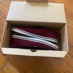Red Lace Up Vans