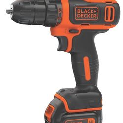 BRAND NEW IN BOX BLACK+DECKER 12V MAX Cordless Drill/Driver, Battery and Charger Included
