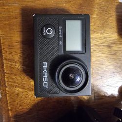 AKASO Brave 4 Action Camera with 64GB SD Card Bundle and Action Camera Bike Accessories Kit
