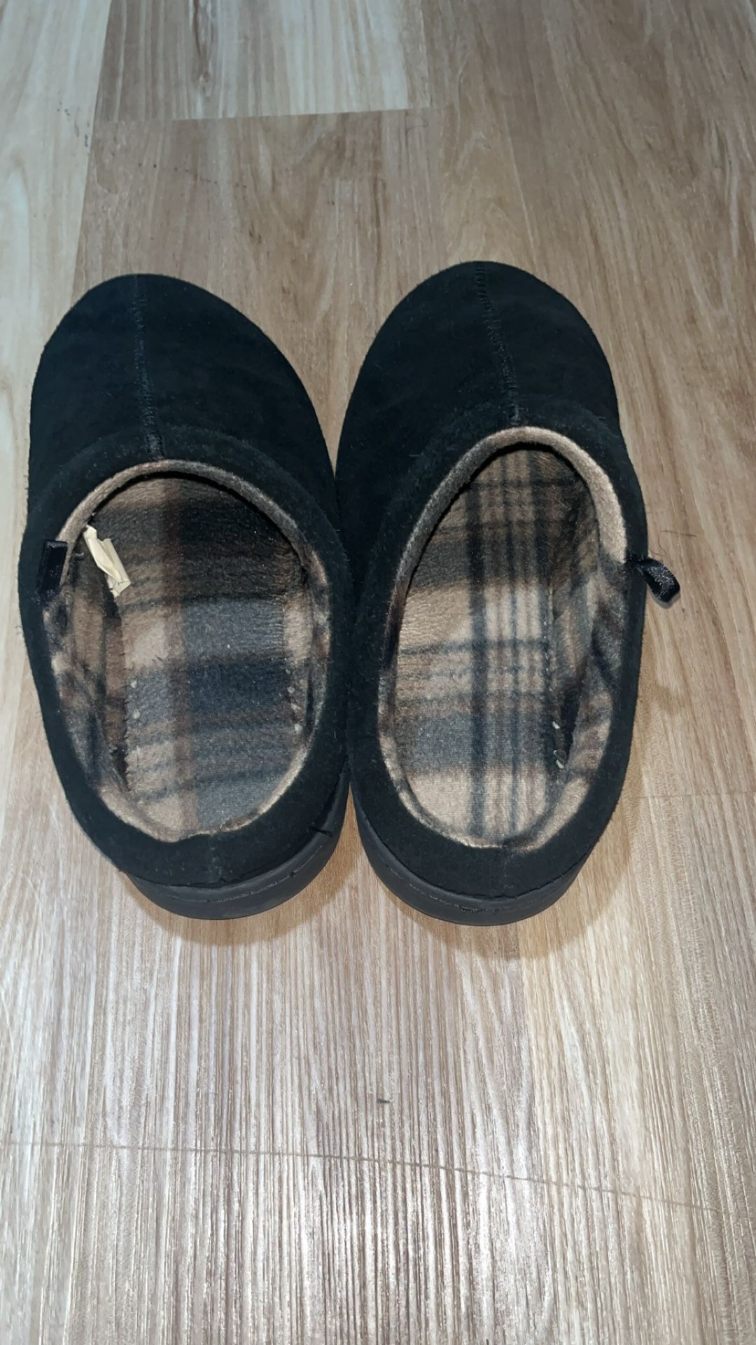 Black Tasman Slippers Size 10