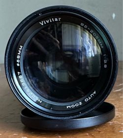 Vivitar 85-205mm f3.8 Auto Zoom Camera Lens 58mm w/Case & Cap Japan