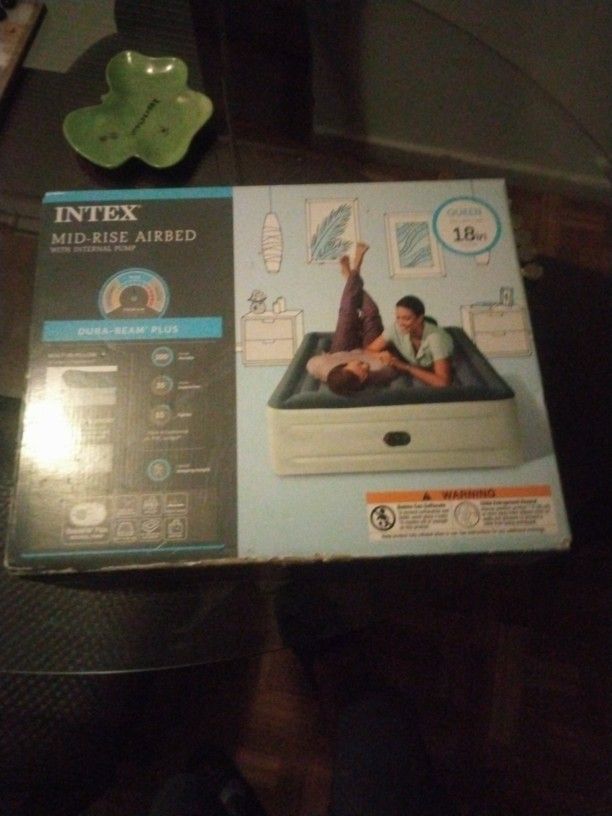 Mid-rise Air Bed Queen Size With Internal Pump