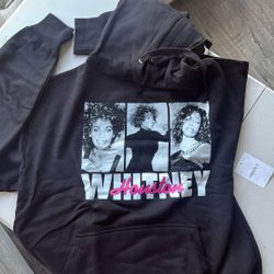 Black Sweatshirt Size Medium Women’s  Whitney Houston 
