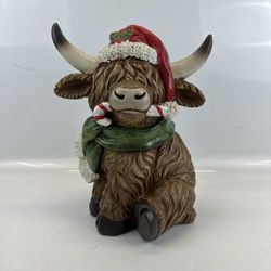 Hobby Lobby Christmas Highland Cow Hard To Find LARGE 14 Inch