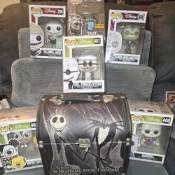 Lot Nightmare Before Christmas Set Chest  Funko Pops