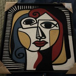 Set Of 3 “stitched Effect” Art