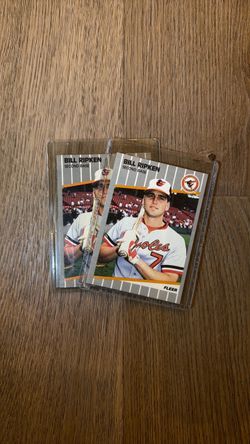 2 Bill Ripken 1989 Fleer #616 FF Error Cards – Original Uncensored F-Face
