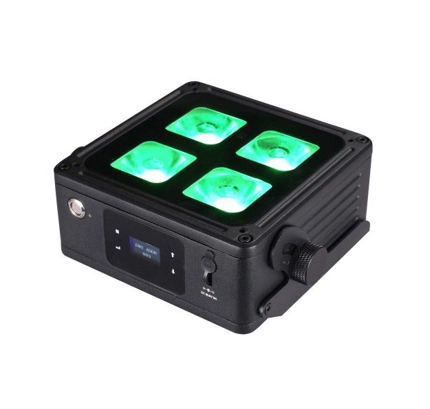 JMAZ MAD PAR 4IP 6PK, 4 x 12W RGBWA+UV Batttery Powered Outdoor Uplight