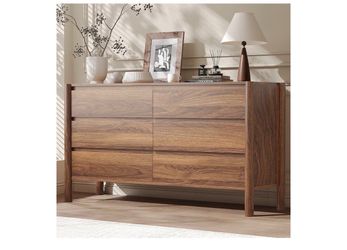 6 Drawer Wood Dresser