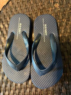 New Old Navy Flip Flops Navy Blue