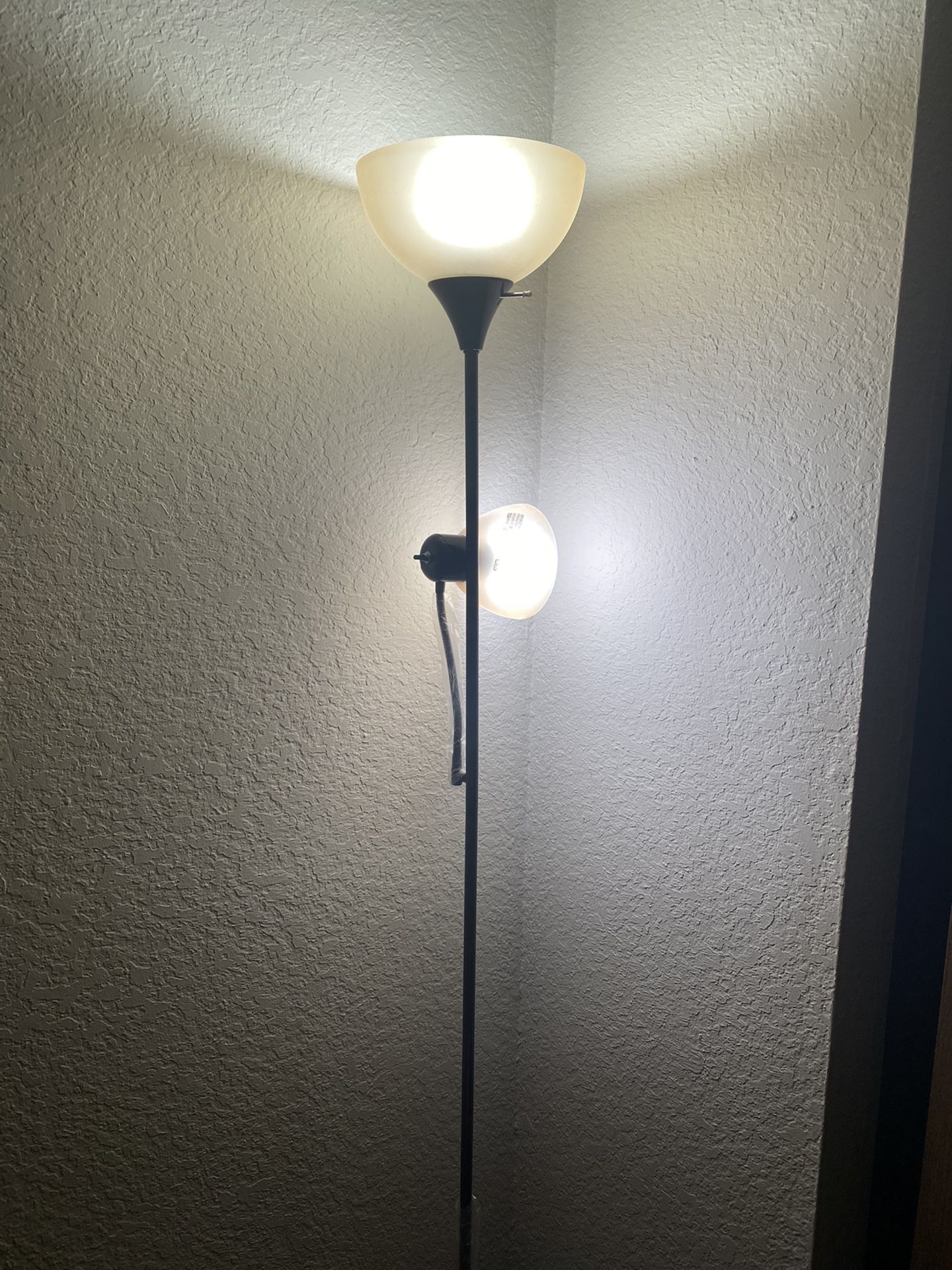 Floor lamp with reading light
