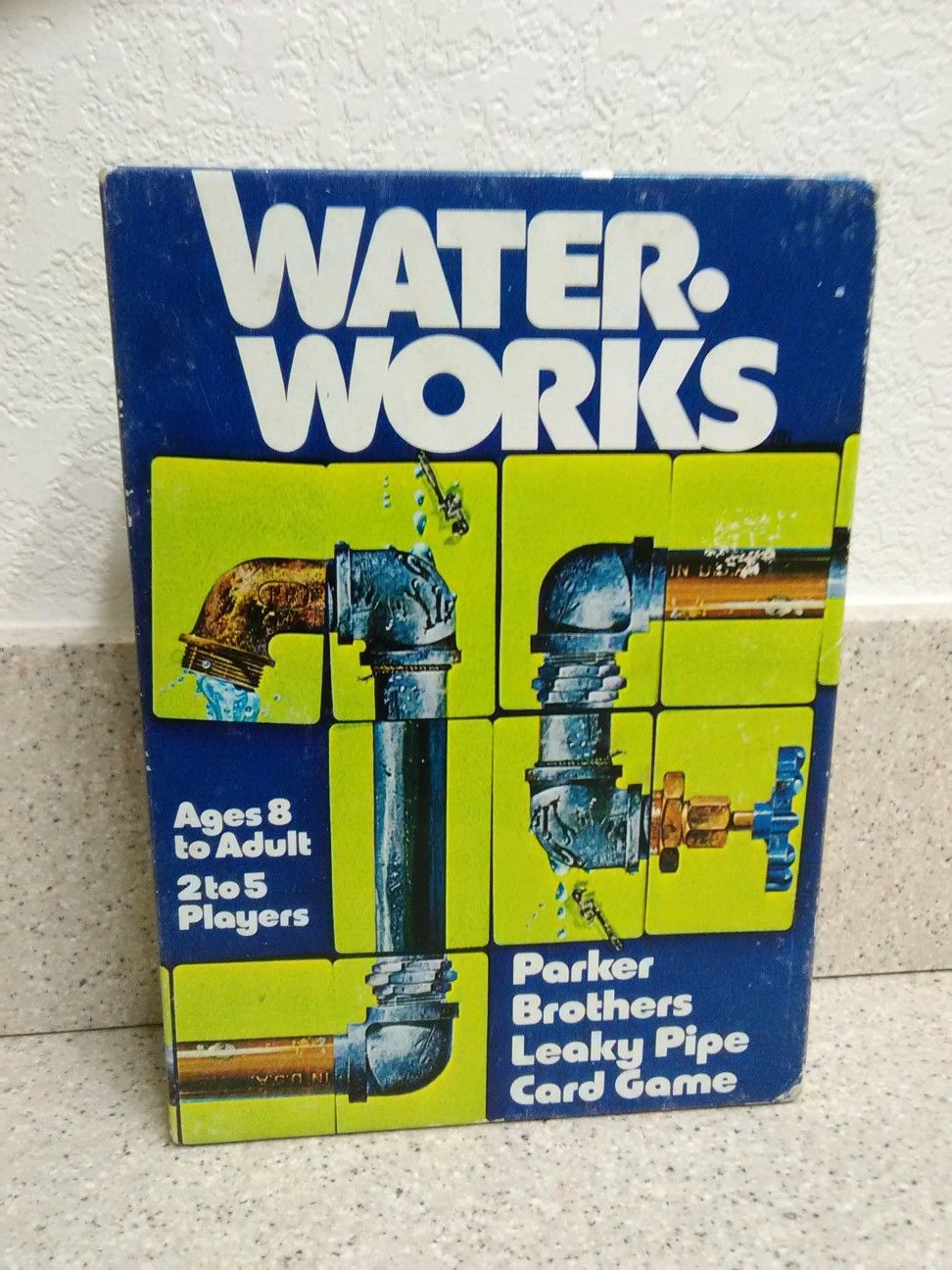 Water Works Leaky Pipe Card Game Parker Brothers Vintage 1976 Checked Complete Set