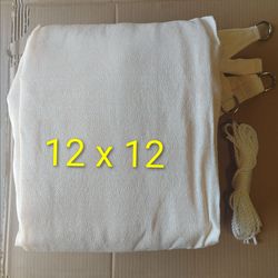12 x 12 Cream Sun Sail Shade