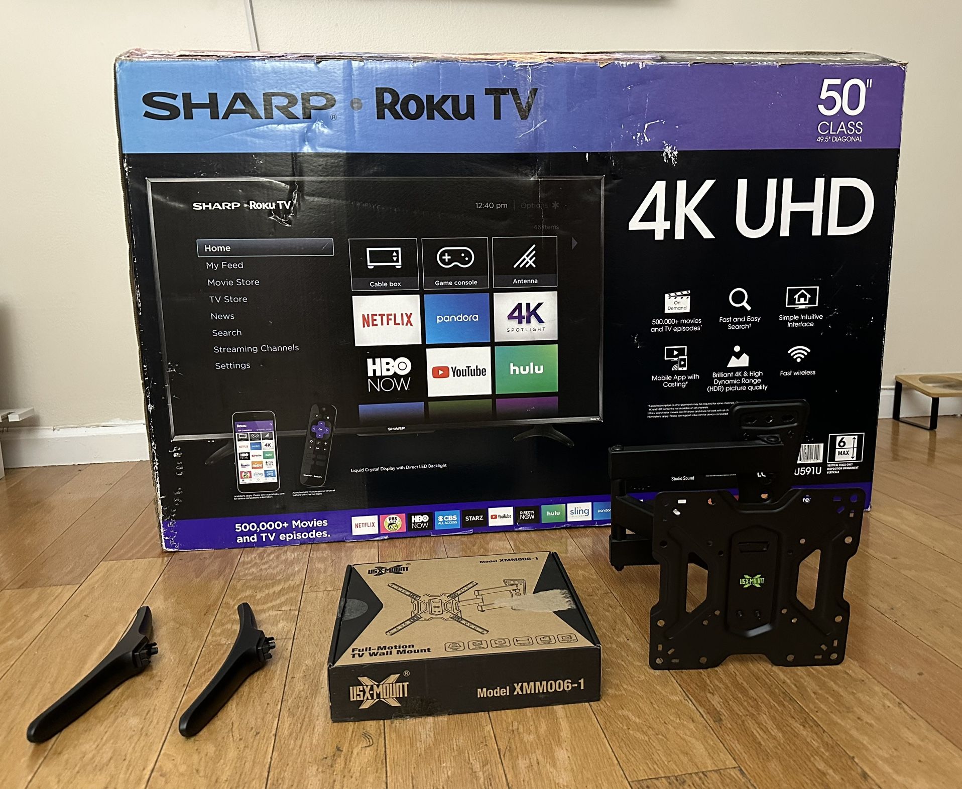 Sharp 50’ Smart 4k Roku TV (Manhattan Pickup W 110 ST)