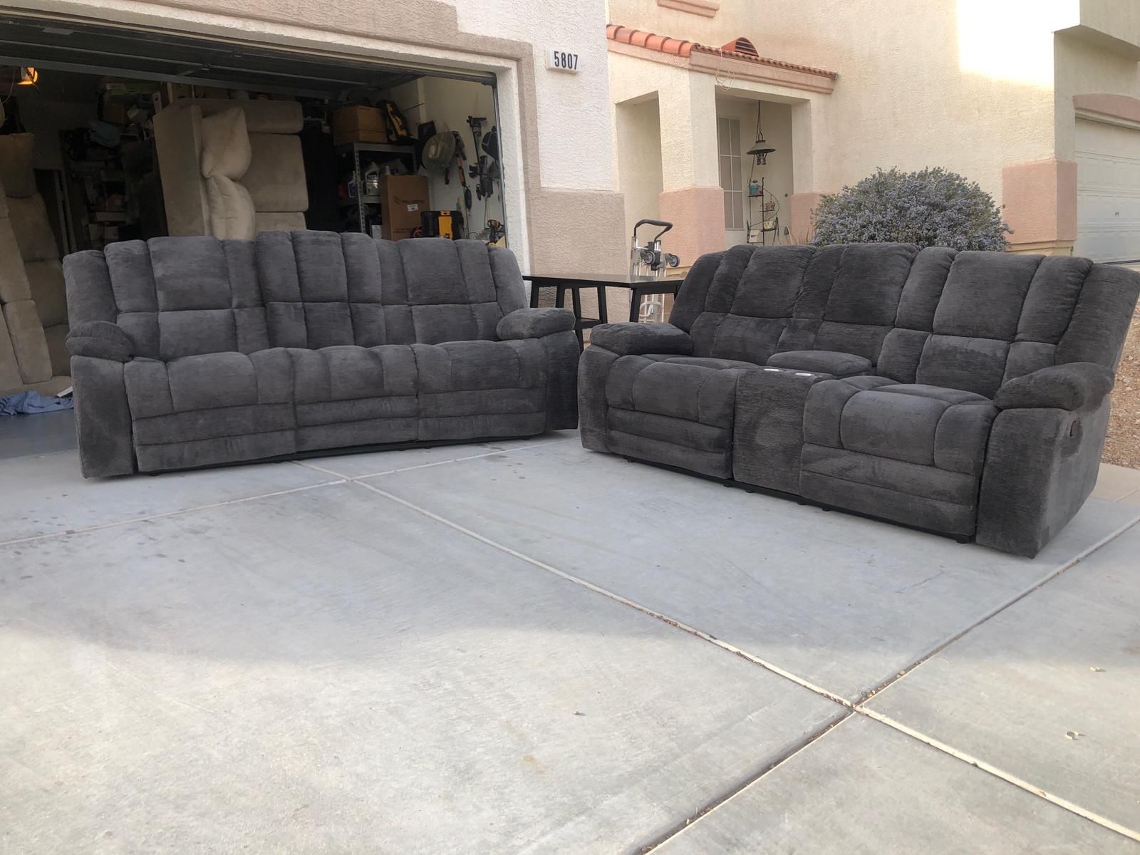 New Set Couches Recliner By Ashley