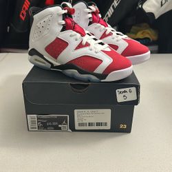 Air Jordan 6 “Carmine” 5Y