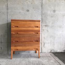 Gorgeous Handmade 1950’s MCM Solid Wood Dresser. Hand Refinished With Love ❤️