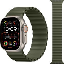 Ocean Sport Solo Loop - Compatible with Apple Watch Ultra 2 / Ultra Band 49mm 46mm 45mm 44mm 42mm for iWatch Series 10 9 8 7 6 5 4 3 2 1 SE, Waterproo