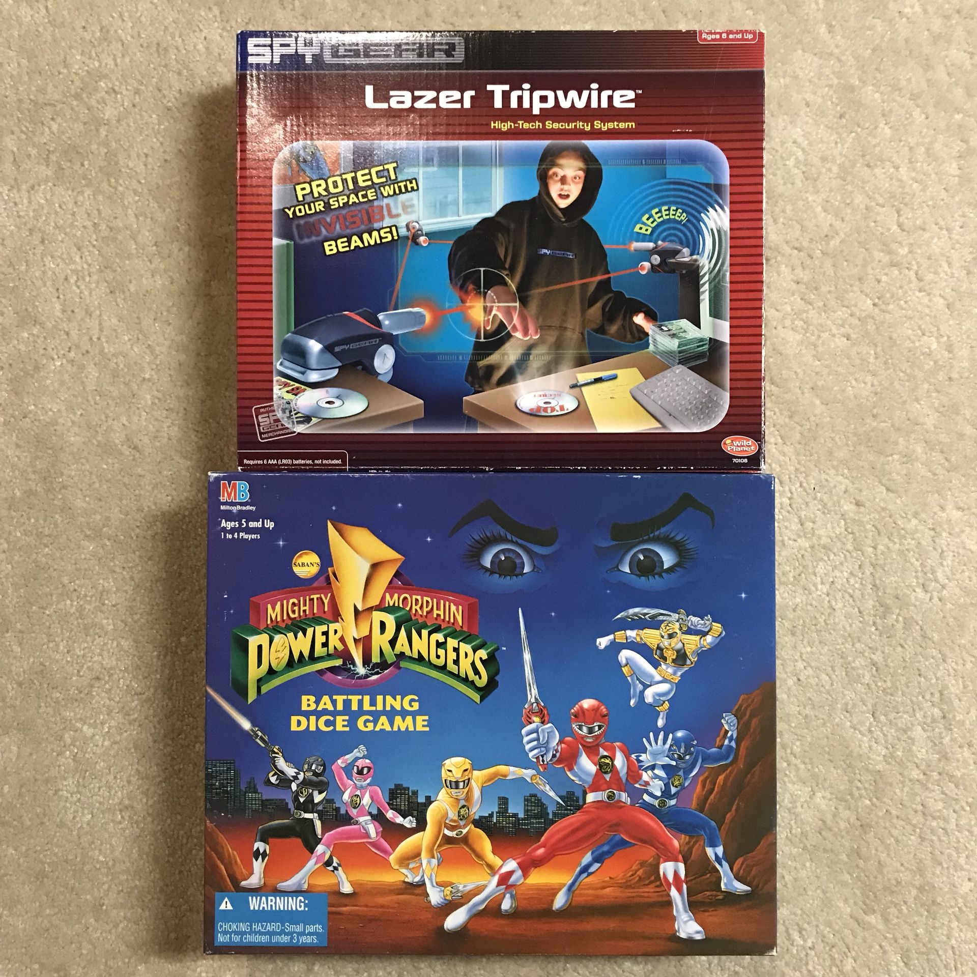 Power rangers and spy gear games toys