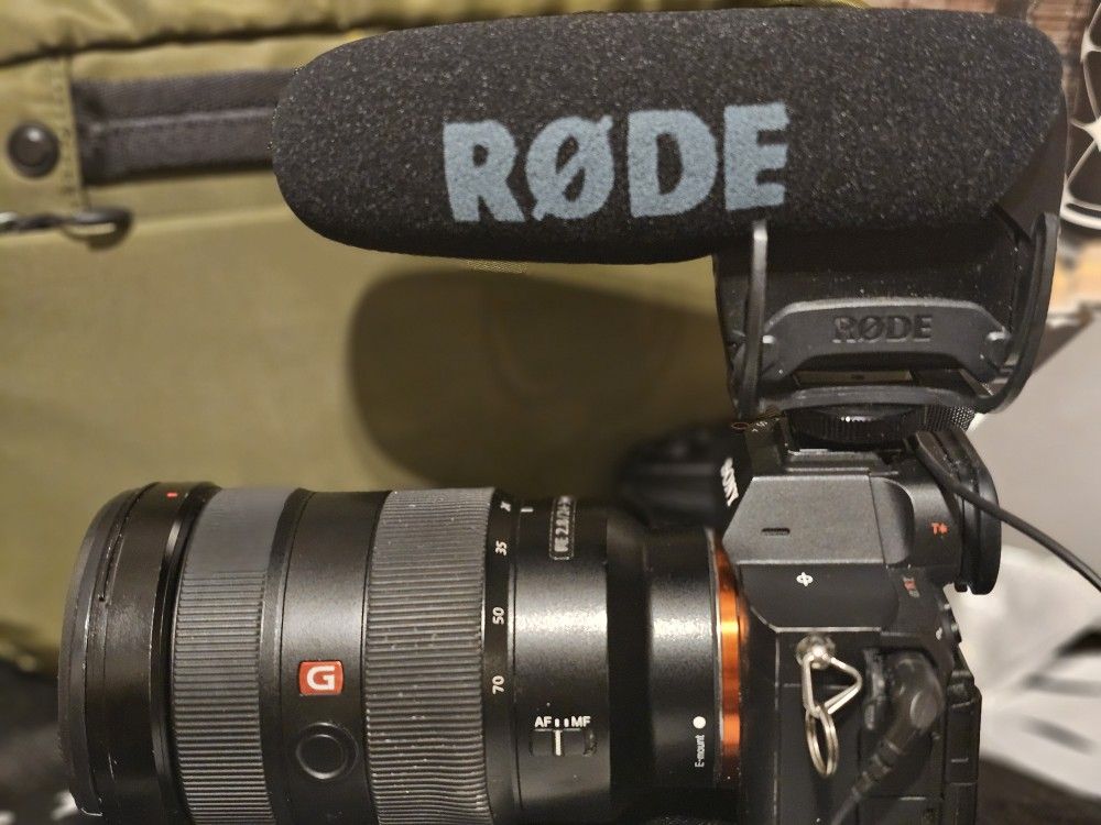 Sony A7R V Camera With A GM 24-70MM LENS AND RODE MIC