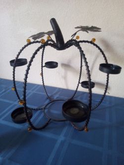 FREE Metal Pumpkin Tealight Candle Holder