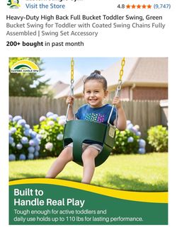 Full bucket swing for toddlers