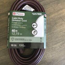 40ft Outdoor Extension Cord