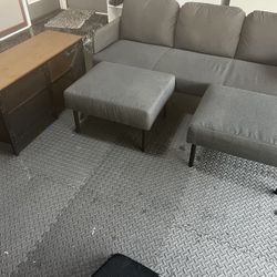 Mini Couch With Ottoman  & Tv Stand 