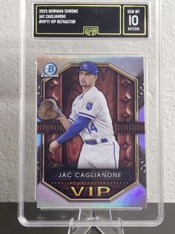 2025 Bowman Chrome Jac Caglianone VIP Refractor GMA 10