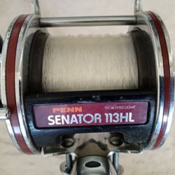 Big5BWK 7' Heavy Fishing Rod With Penn Senator High Speed Fishing Reel