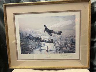 Robert Taylor "Victory Salute" Signed Aviation Print