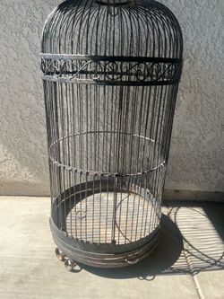 Iron 40" Tall bird cage