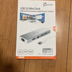 New j5 create USB 3.0 mini dock