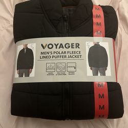 VOYAGER Men’s Polar Fleece Lined Puffer Jacket