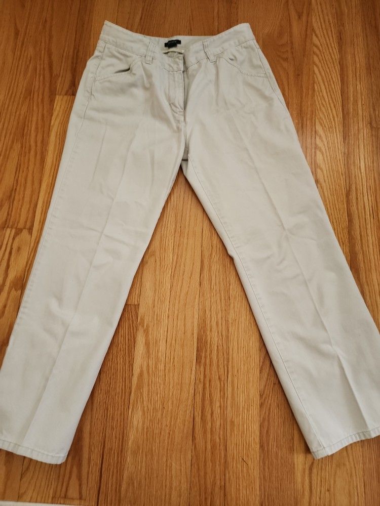 J. Crew, Favorite Fit, off White, cropped Jeans - Sz 4