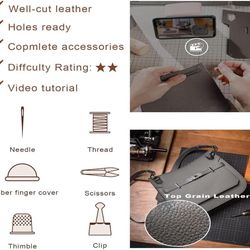 DIY leather Handbag Sewing Kit